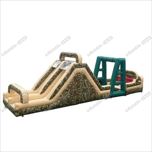 Inflatable Obstacle Army Boot Camp Challenge Obstacle Course Military Camouflage Barrier Inflatable Games Courses Bounce - Inflatable-Zone