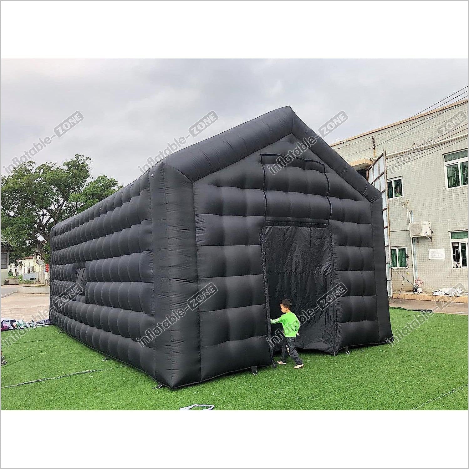 Large Black Inflatable Nightcube Wedding Tent Square Gazebo Event Room Big Mobile Portable Inflatable Night Club Party Pavilion Disco Tent - Inflatable-Zone