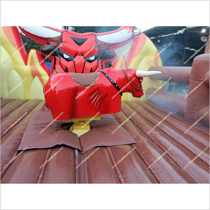 Red Flame Mechanical Bull Renting Near Me Inflatable Bull Riding Mechanical Rodeo Bull For Sale