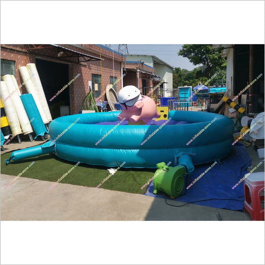 Challenge Electric Mechanical Pig Inflatable Bull Riding Bouncer Machine Competitive Pig Inflatable Rodeo Bull For Sale