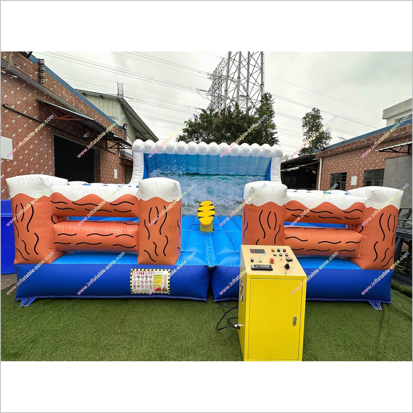 Surf Machine Outdoor Fun Park Near Me Mechanical Surf Machine Inflatable Wave Surfboard Simulator Game