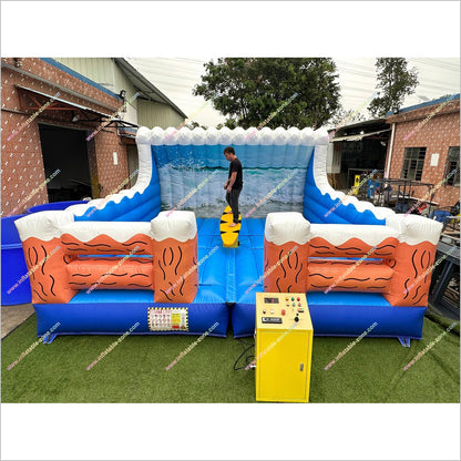 Surf Machine Outdoor Fun Park Near Me Mechanical Surf Machine Inflatable Wave Surfboard Simulator Game