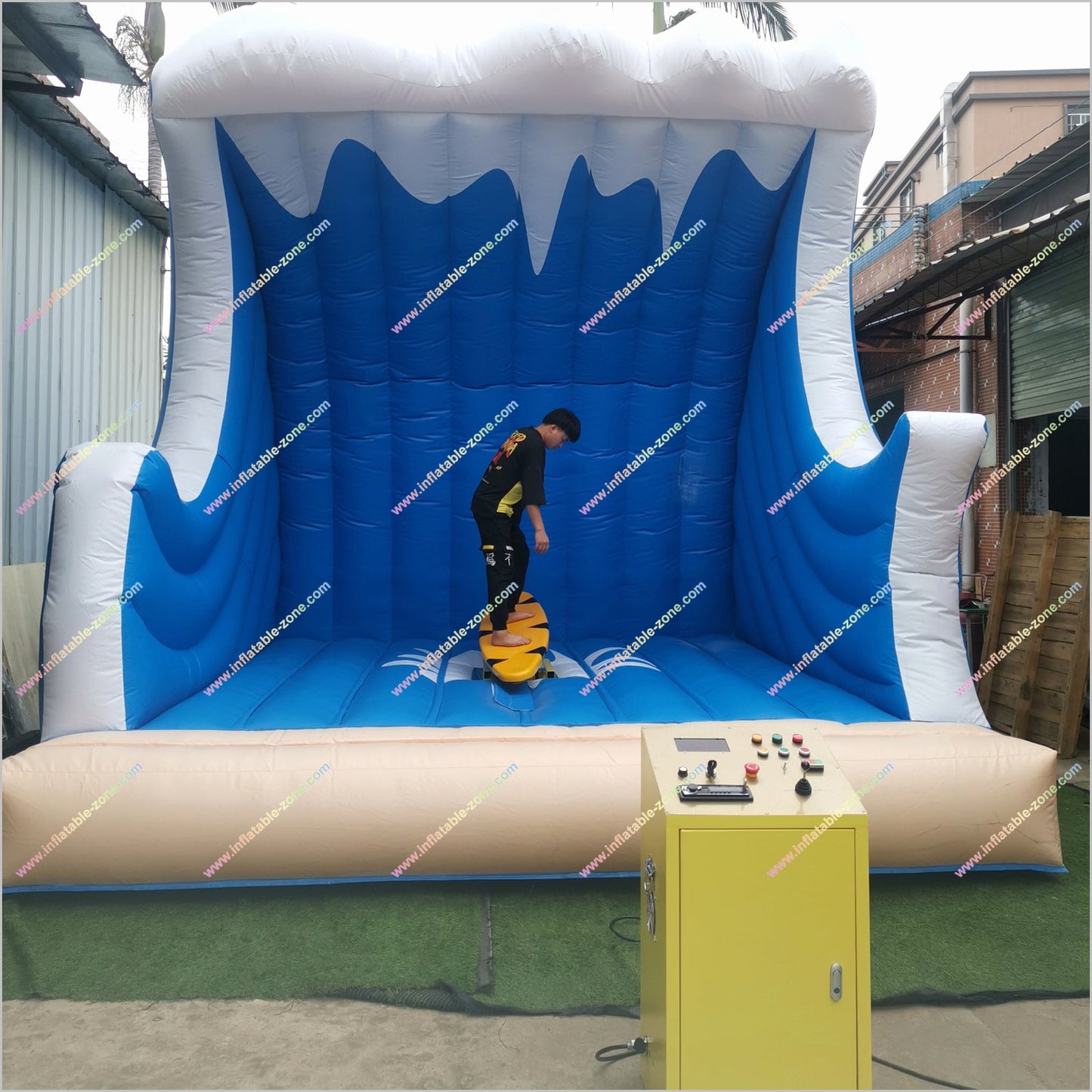 Amusement Park Outdoor Inflatable Surfing Machine Surfboard Ride Wave Surfing Mechanical Surf Simulator Ride Game