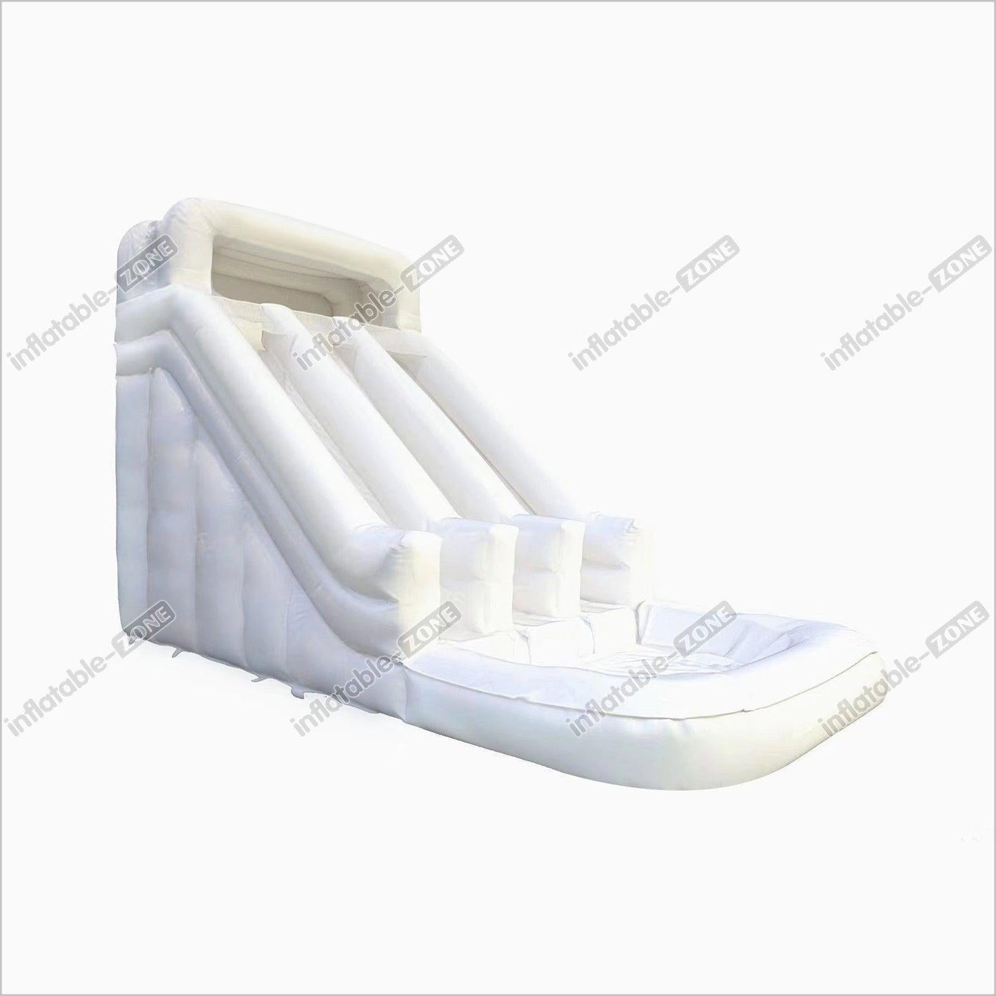 Great White Wild Inflatable Slide White Inflatable Water Slide White Water Bounce House - Inflatable-Zone