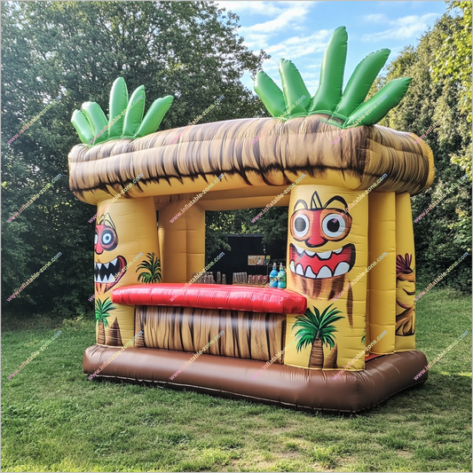 Party Drinking Inflatable Tiki Bar Hire Event Advertising Inflatable Food Truck Tiki Bar In Backyard