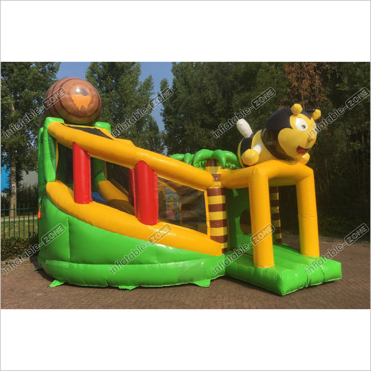 Giant Inflatable Slide Bouncer Busy Bee Bounce House Castle Combo Fun Jump Near Me - Inflatable-Zone
