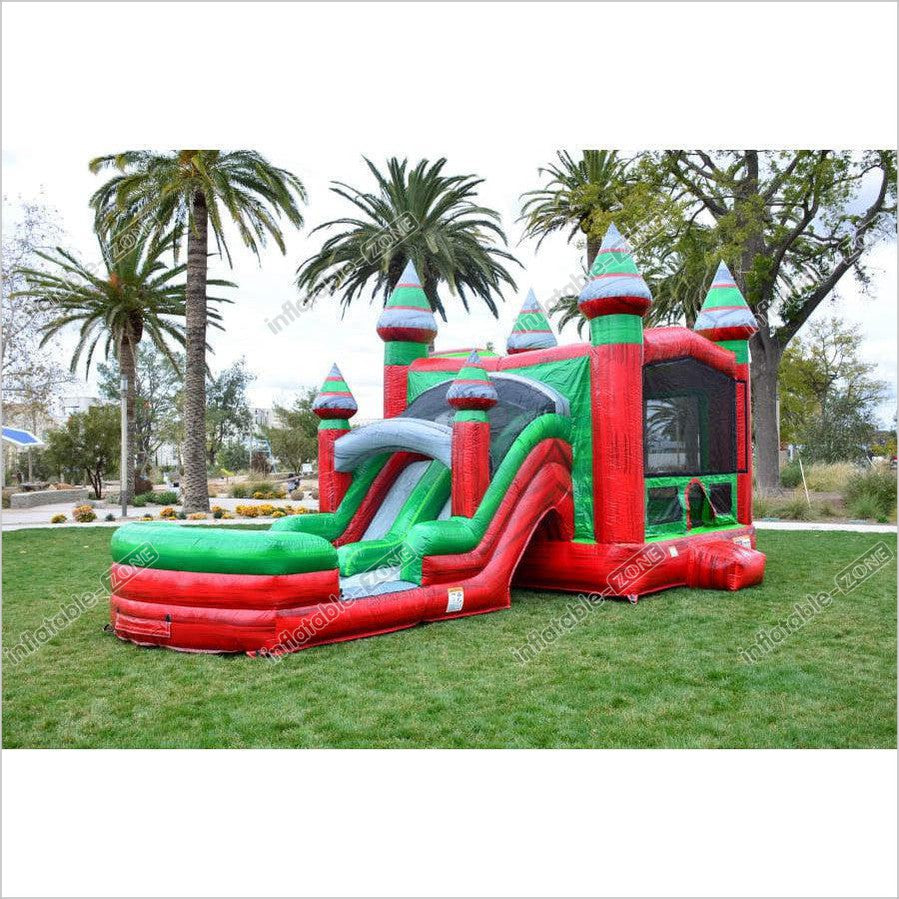 Bounce House Jumpers For Parties Wet Dry Castle Combo Double Slide Commercial Inflatables - Inflatable-Zone