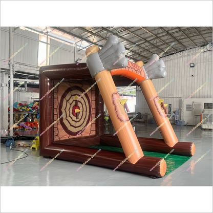 Battle Axes For Sale Inflatable Indoor Play Fun Target Game Shooting Dart Inflatable Axe Throw Rental