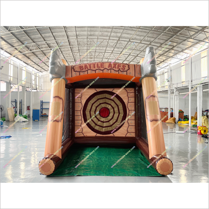 Battle Axes For Sale Inflatable Indoor Play Fun Target Game Shooting Dart Inflatable Axe Throw Rental