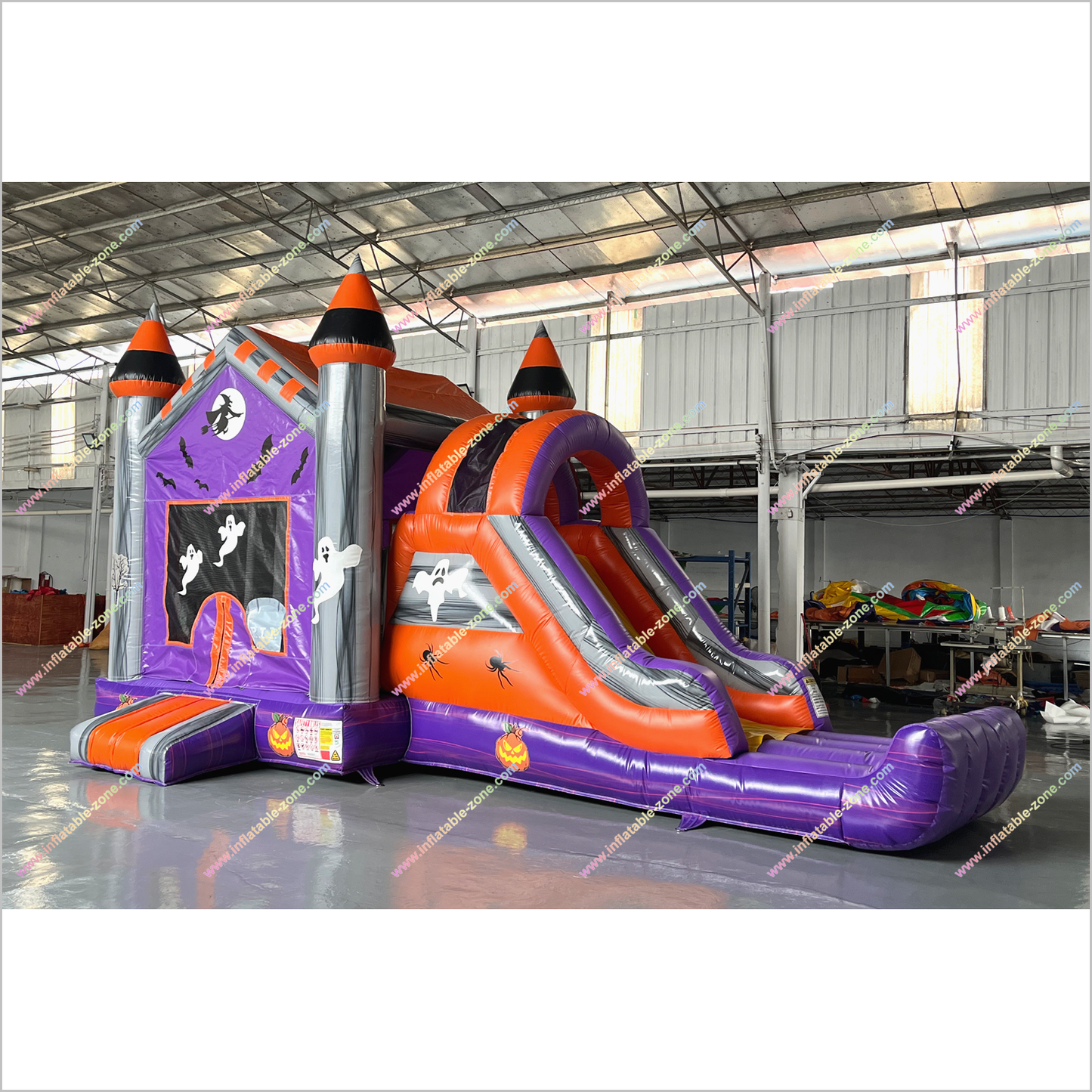 Best Halloween Inflatable Haunted House Bouncy Castle With Slides Combo Jumper For Sale