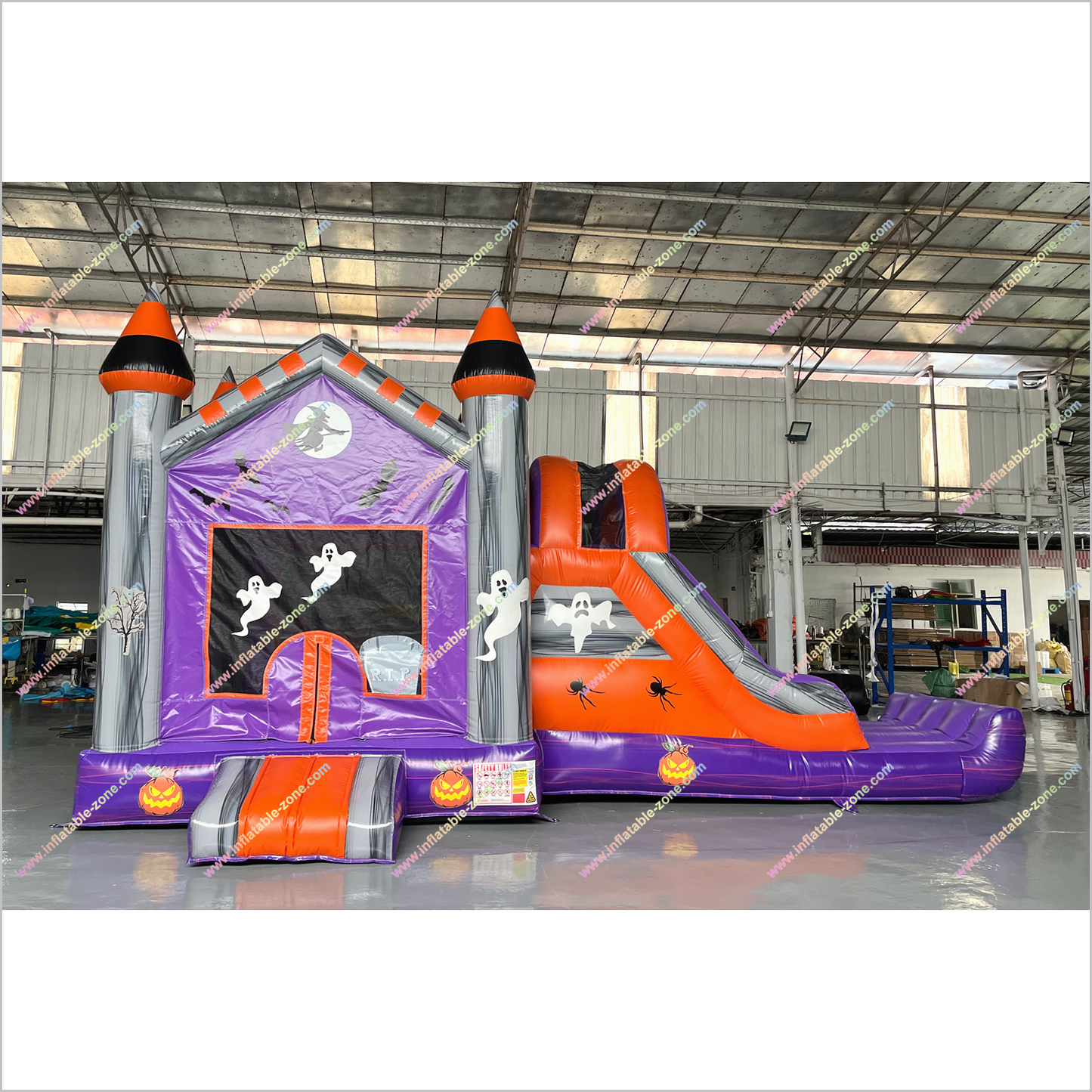 Best Halloween Inflatable Haunted House Bouncy Castle With Slides Combo Jumper For Sale