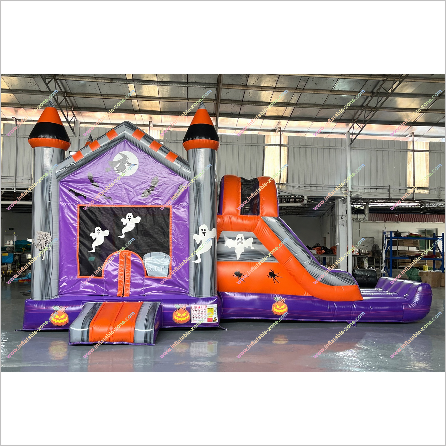 Best Halloween Inflatable Haunted House Bouncy Castle With Slides Combo Jumper For Sale