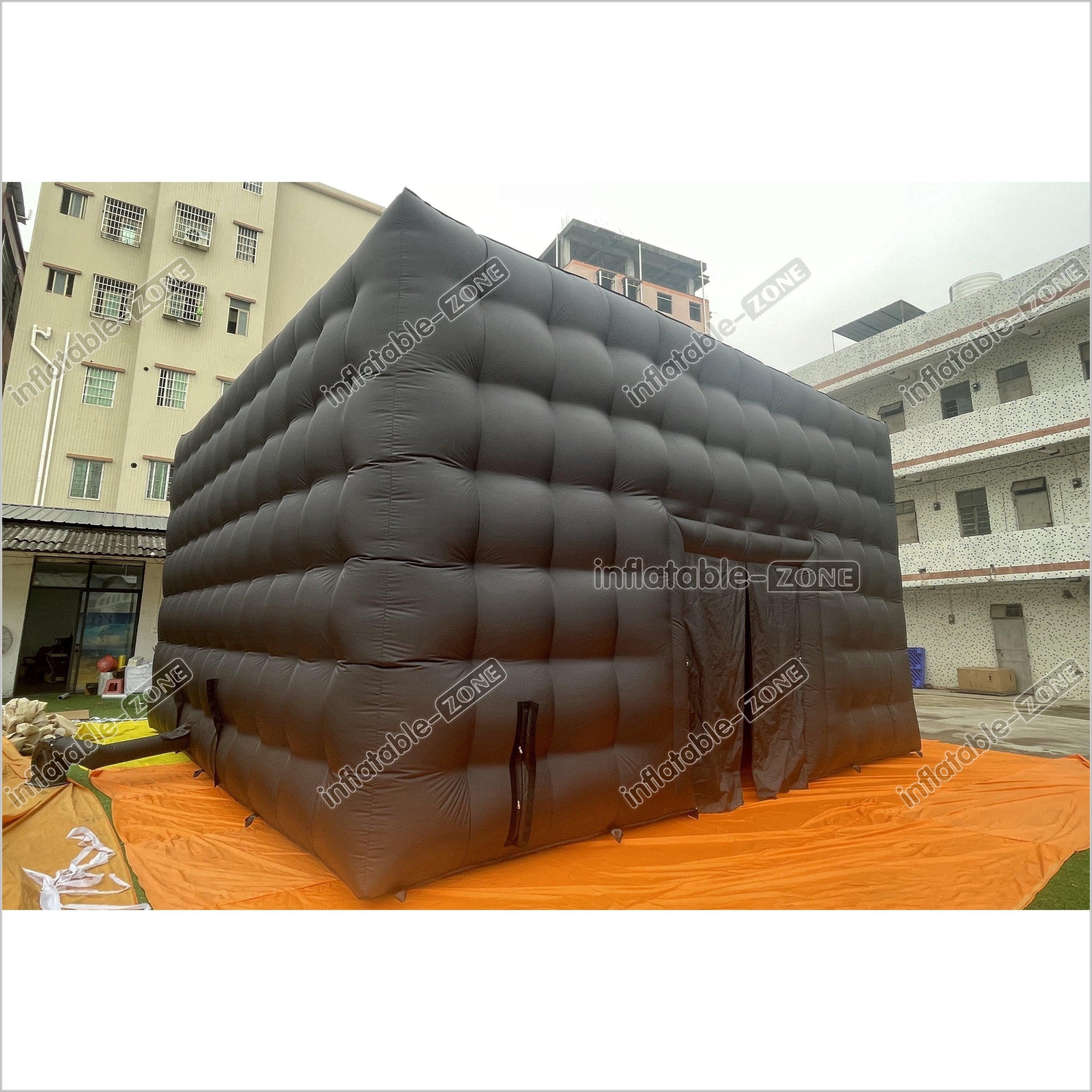 Black Inflatable Night Club Large Inflatable Party Tent Waterproof Nightclub House Disco Tent For Outdoor Wedding - Inflatable-Zone