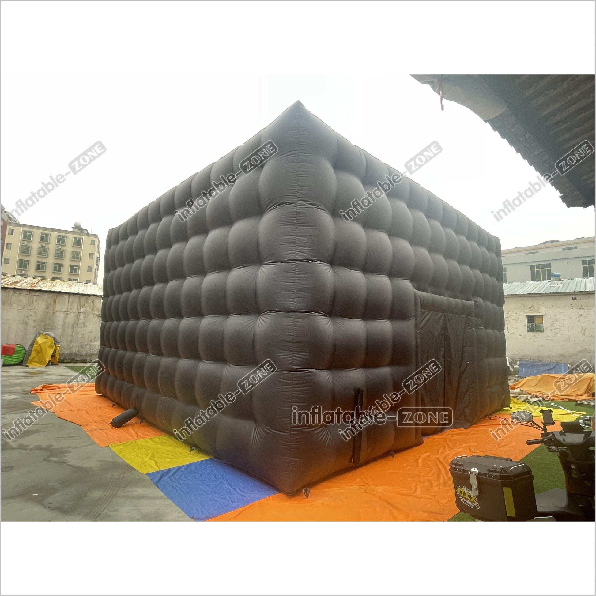 Black Inflatable Night Club Large Inflatable Party Tent Waterproof Nightclub House Disco Tent For Outdoor Wedding - Inflatable-Zone