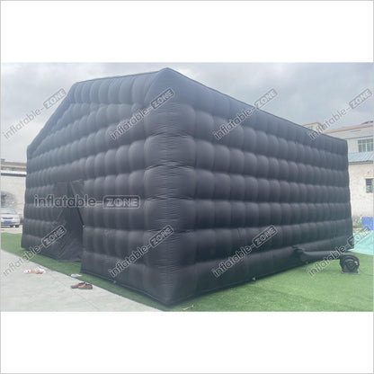 Backyard Large Black Inflatable Nightclub Wedding Tent Inflatable Disco Party Tent House Blow Up Nightclub - Inflatable-Zone