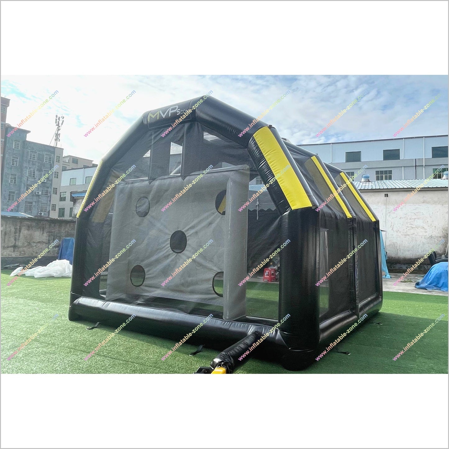 Blow Up Football Goal Inflatable Outdoor Play Equipment Football Goal Wall Game Shooting Fun Activities For Team Building