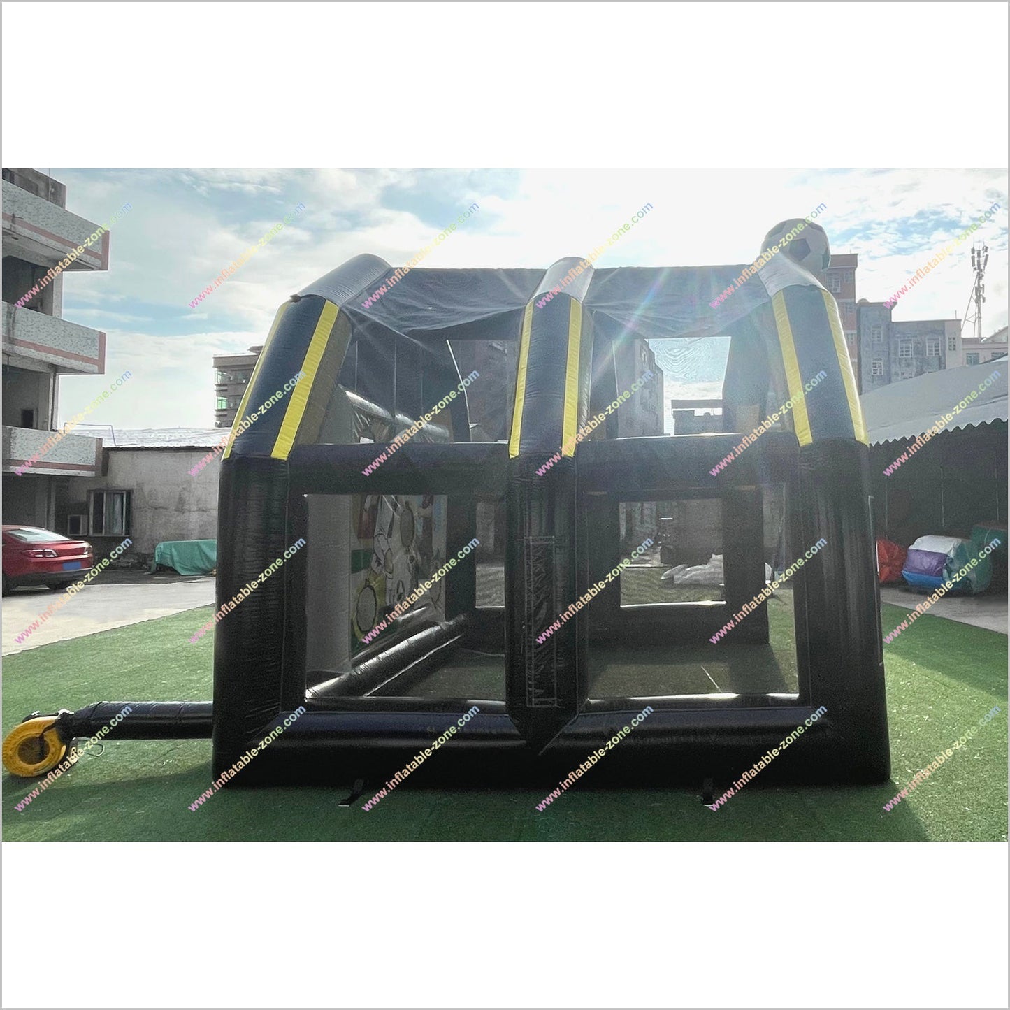 Blow Up Football Goal Inflatable Outdoor Play Equipment Football Goal Wall Game Shooting Fun Activities For Team Building