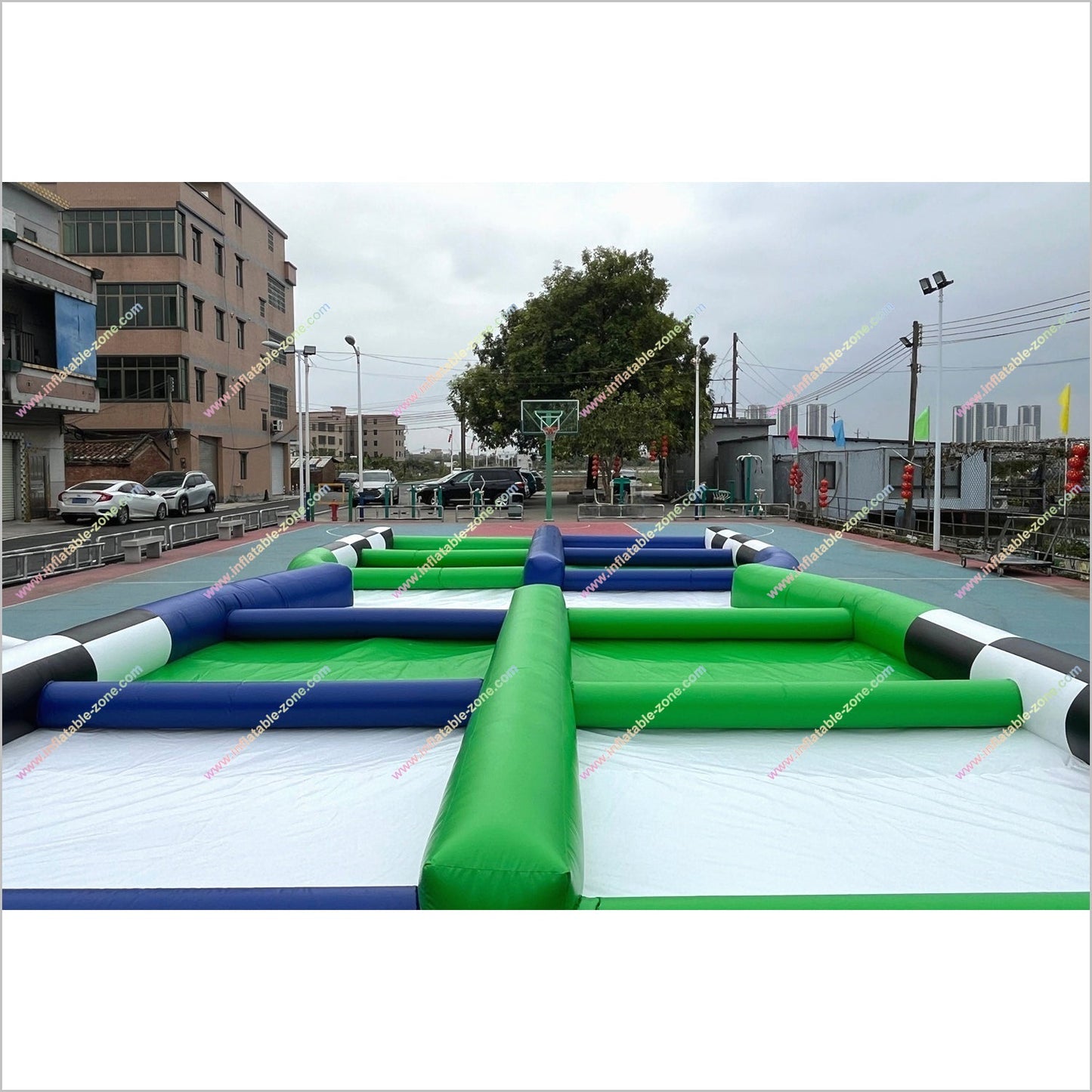 Blow Up Zorb Ball Race Track Inflatable Interactive Playgrounds Adult Hamster Balls Track Experience Sports Games Outdoor - Inflatable-Zone