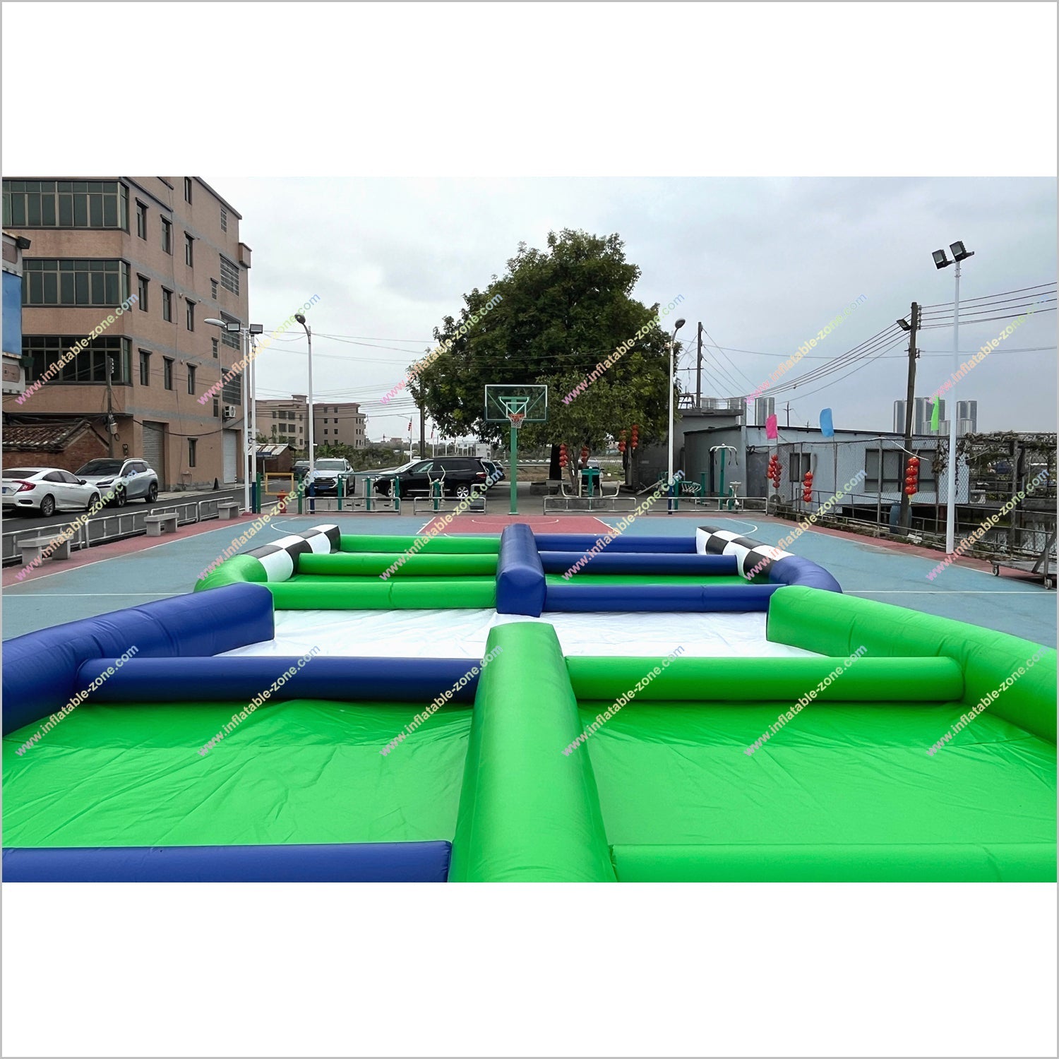 Blow Up Zorb Ball Race Track Inflatable Interactive Playgrounds Adult Hamster Balls Track Experience Sports Games Outdoor - Inflatable-Zone