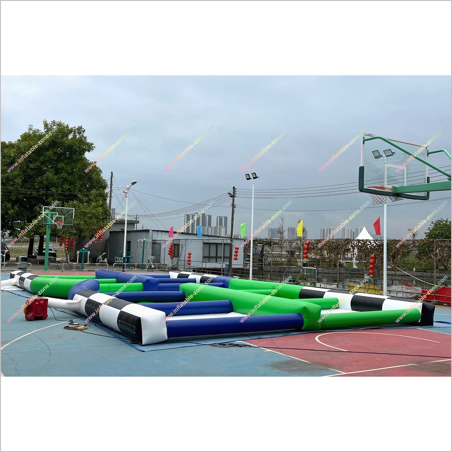 Blow Up Zorb Ball Race Track Inflatable Interactive Playgrounds Adult Hamster Balls Track Experience Sports Games Outdoor - Inflatable-Zone