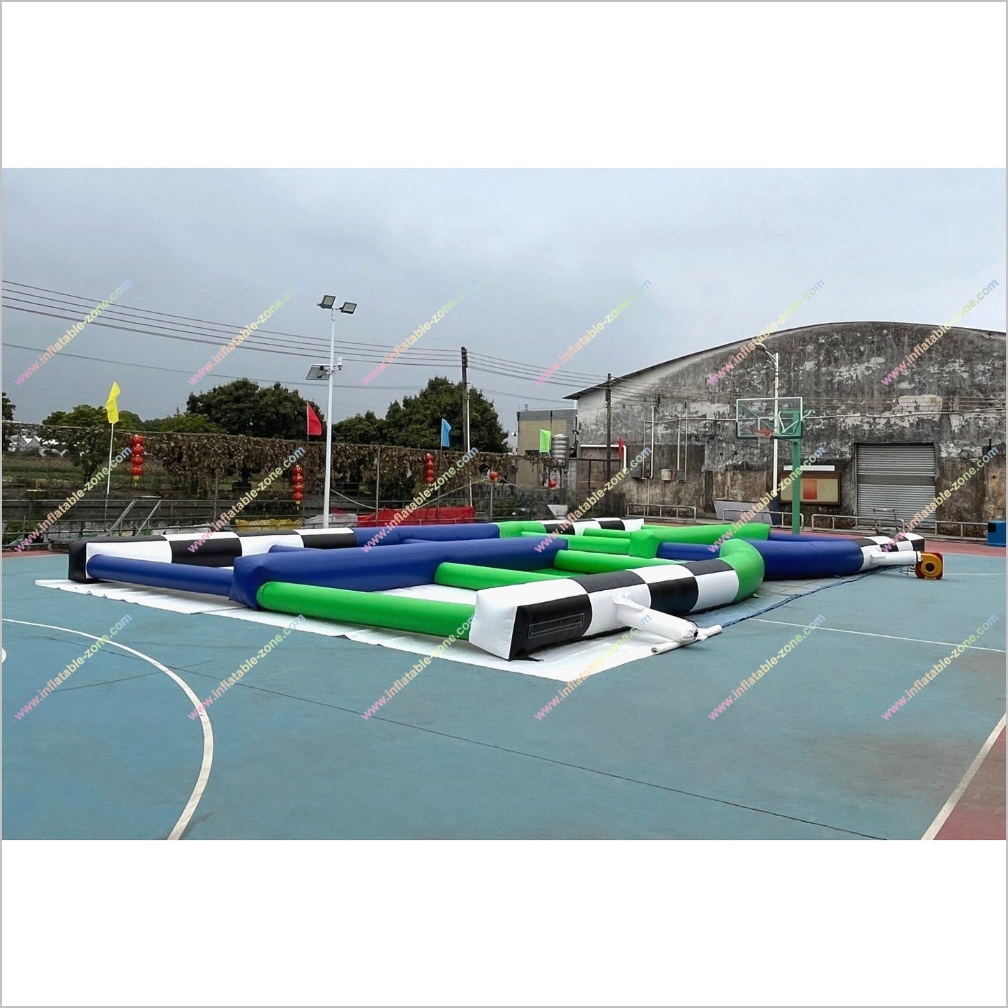 Blow Up Zorb Ball Race Track Inflatable Interactive Playgrounds Adult Hamster Balls Track Experience Sports Games Outdoor - Inflatable-Zone