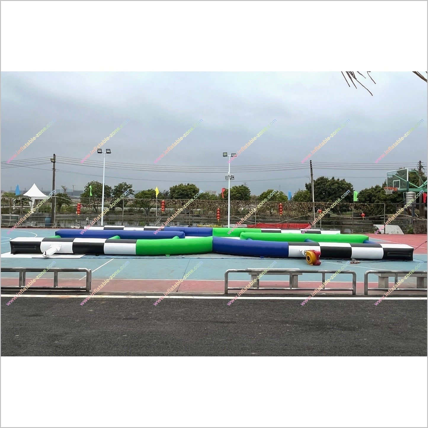 Blow Up Zorb Ball Race Track Inflatable Interactive Playgrounds Adult Hamster Balls Track Experience Sports Games Outdoor - Inflatable-Zone