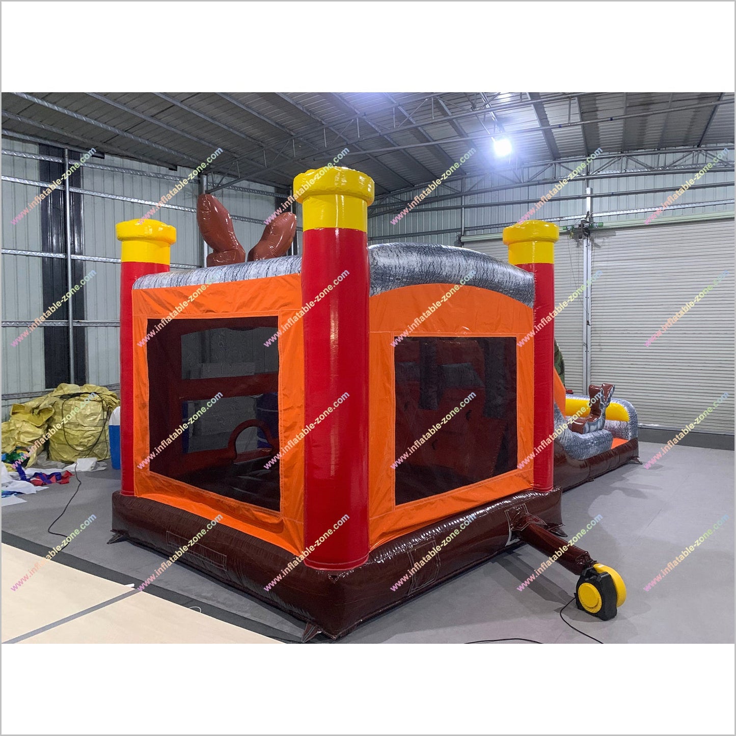 Best Buck Shot Hunting Double Slide Inflatable Jumping Castle Combo Hire Bounce House Slide Near Me