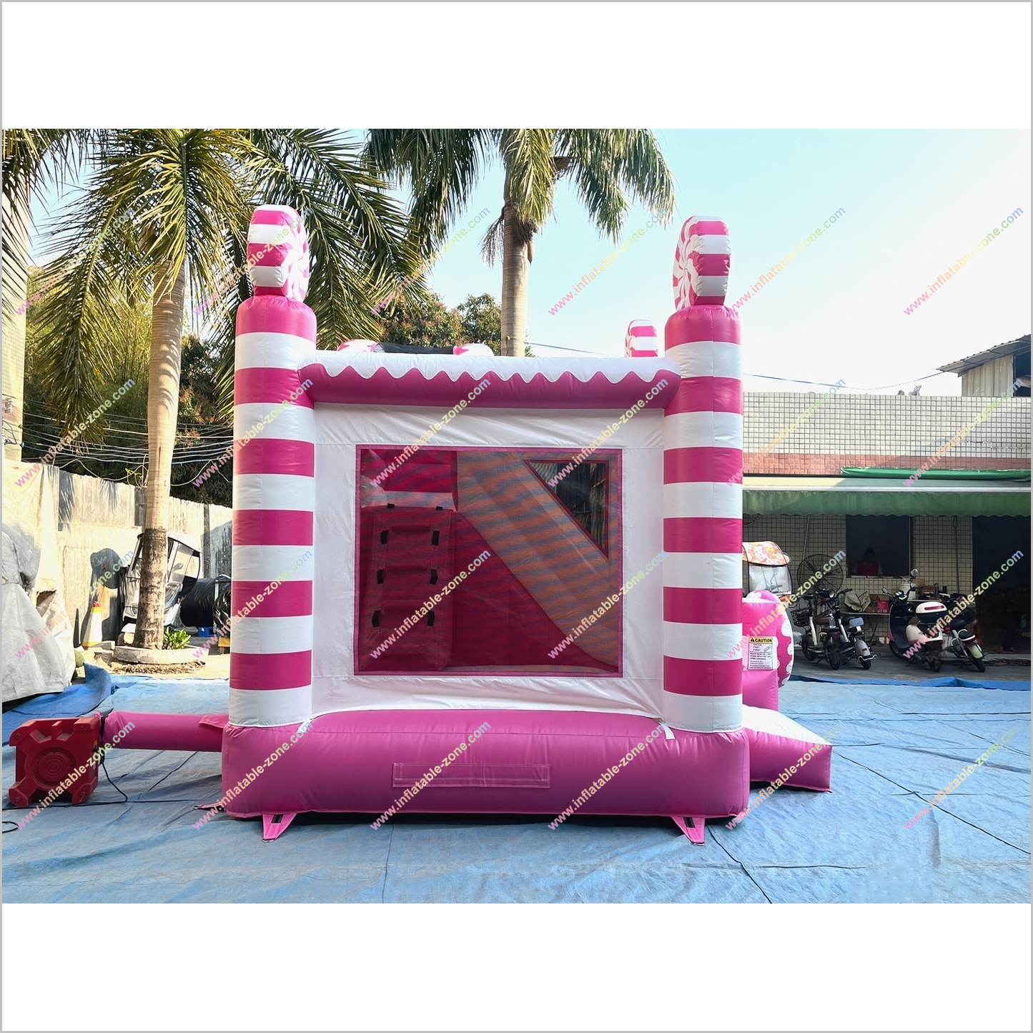 Candy Inflatable Best Bounce House With Slide Sweet Treat Donut Combo Slide Bouncy Castle Hire Near Me - Inflatable-Zone
