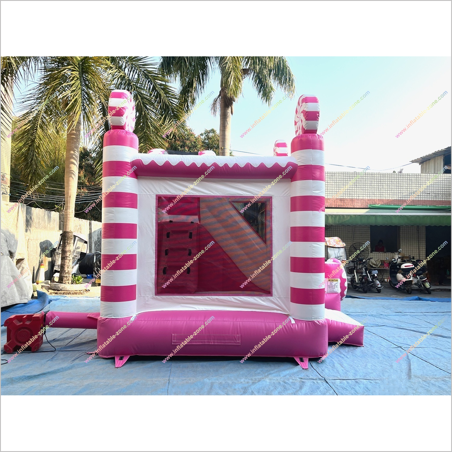 Candy Inflatable Best Bounce House With Slide Sweet Treat Donut Combo Slide Bouncy Castle Hire Near Me - Inflatable-Zone