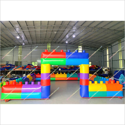 Building Blocks Inflatable Playground Rental Near Me Inflatable Fences Childrens Indoor Play Area