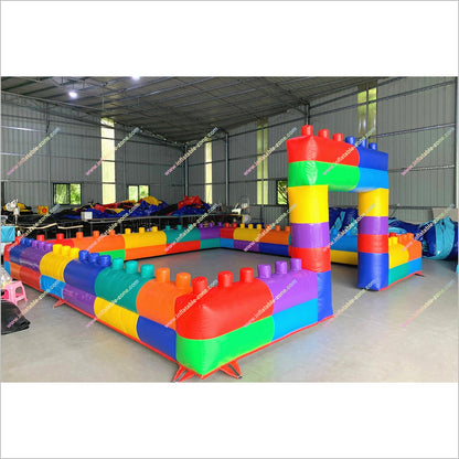 Building Blocks Inflatable Playground Rental Near Me Inflatable Fences Childrens Indoor Play Area