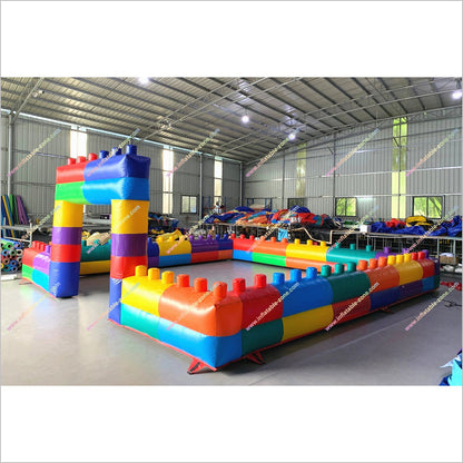 Building Blocks Inflatable Playground Rental Near Me Inflatable Fences Childrens Indoor Play Area