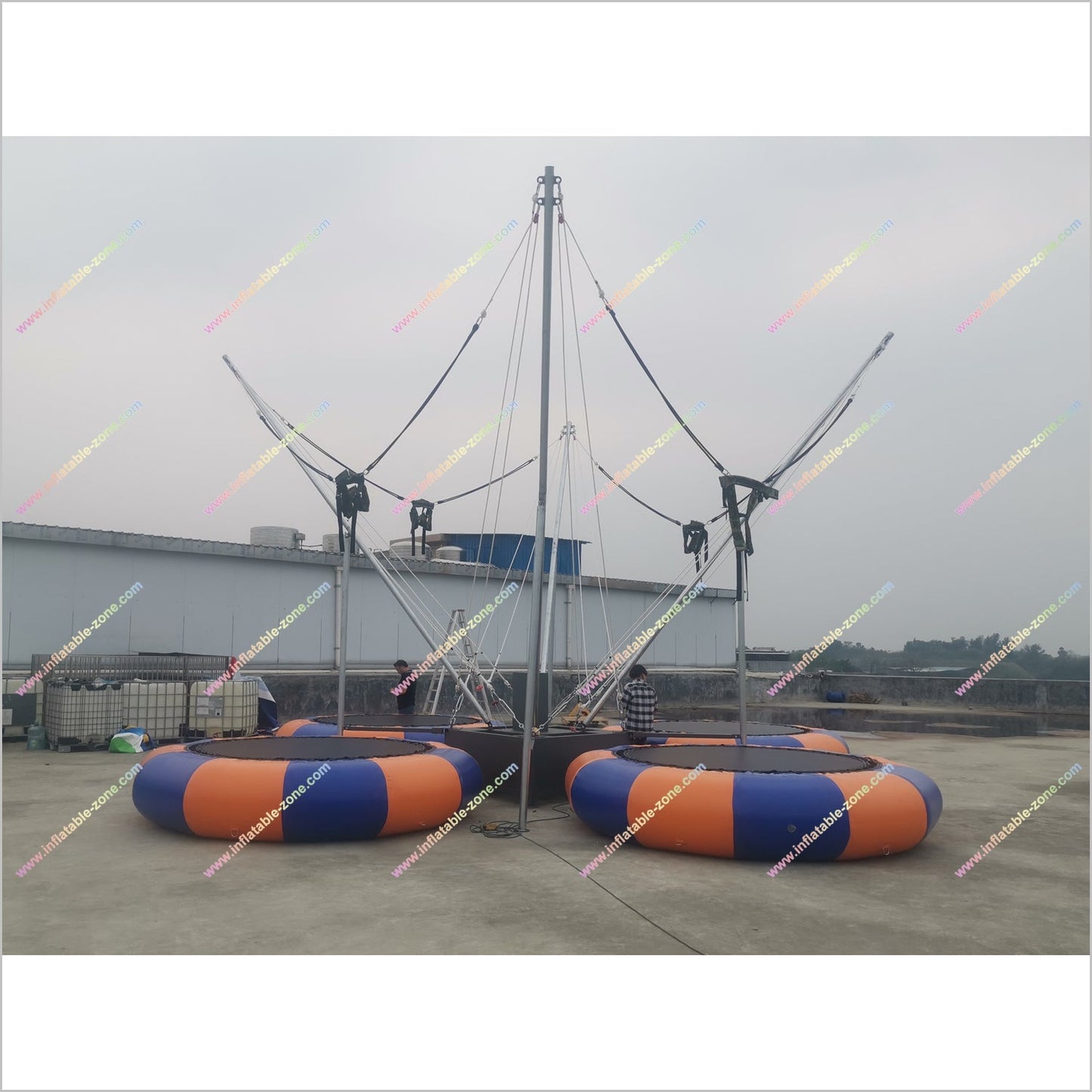 Bungee Jumping Trampoline Amusement Park Rides Near Me Best Sport Equipment Inflatable Bungee Trampoline Games