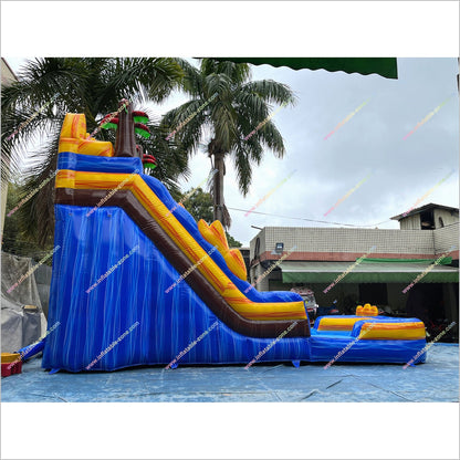 Buy Inflatable Water Slide Outdoor Playset Equipment Tropical Fire Water Slides For Rent Near Me - Inflatable-Zone