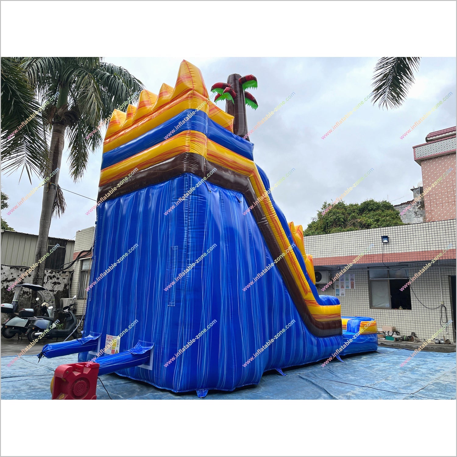 Buy Inflatable Water Slide Outdoor Playset Equipment Tropical Fire Water Slides For Rent Near Me - Inflatable-Zone