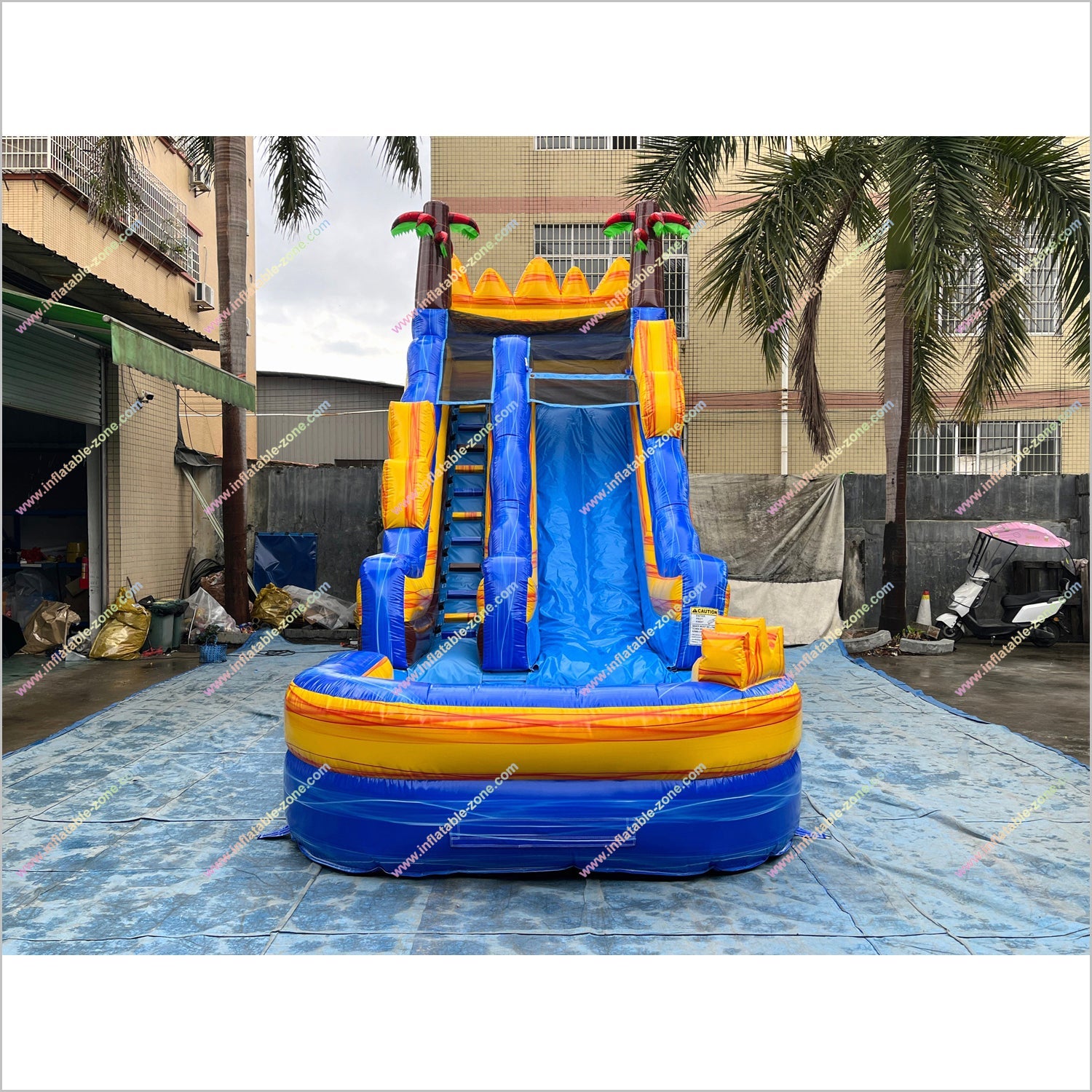 Buy Inflatable Water Slide Outdoor Playset Equipment Tropical Fire Water Slides For Rent Near Me - Inflatable-Zone