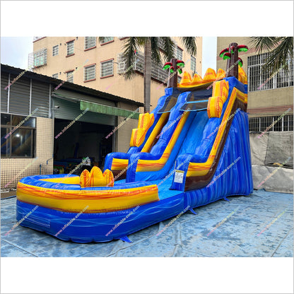 Buy Inflatable Water Slide Outdoor Playset Equipment Tropical Fire Water Slides For Rent Near Me - Inflatable-Zone