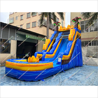 Buy Inflatable Water Slide Outdoor Playset Equipment Tropical Fire Water Slides For Rent Near Me - Inflatable-Zone