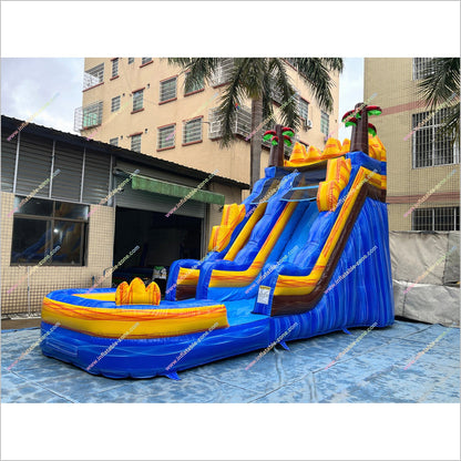 Buy Inflatable Water Slide Outdoor Playset Equipment Tropical Fire Water Slides For Rent Near Me - Inflatable-Zone