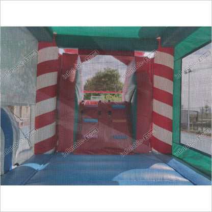 Candy Cane Christmas Tree Inflatable Bounce House With Water Slide Combo Game Bouncy Castle And Slide Hire - Inflatable-Zone