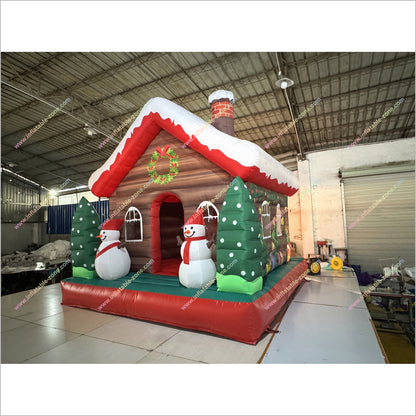 Christmas Tree Snowman Bounce House Cost To Play Games Commercial Inflatable Playground Bouncy Castle Rentals Near Me - Inflatable-Zone