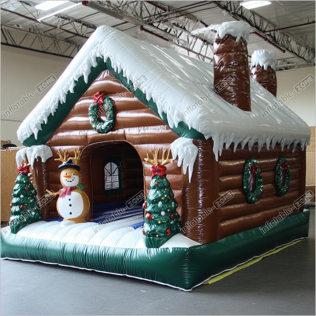 Christmas Themed Bounce House Inflatable Club Rentals Bouncing Jumping Indoor Bouncy Castle Hire Near Me - Inflatable-Zone