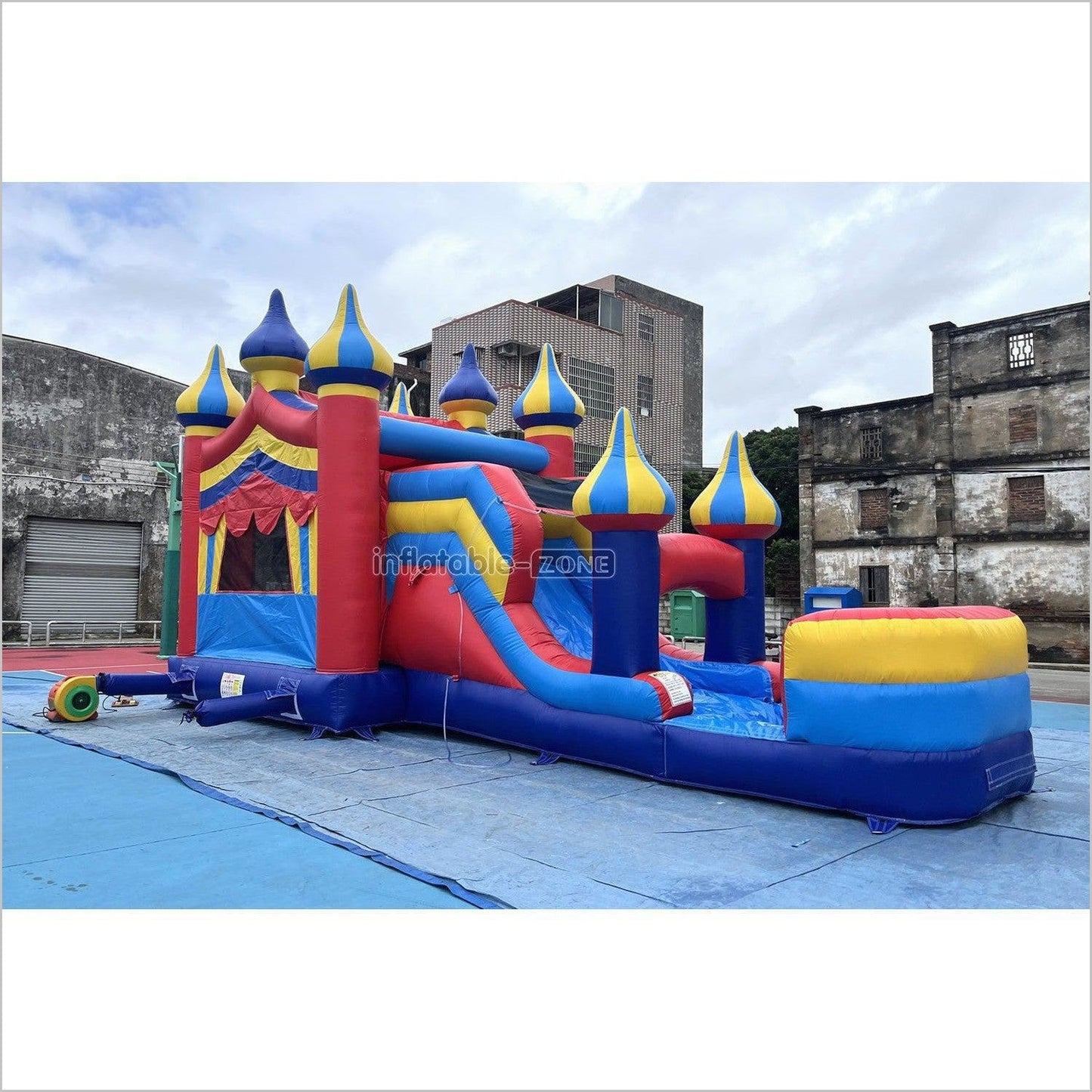 Circus Bouncy Castle Inflatable Outdoor Play Best Wet Dry Bounce House Slide Combo For Sale - Inflatable-Zone