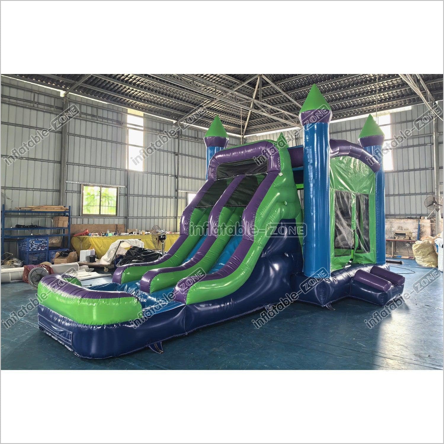 Commercial Bounce House Slide Combo Inflatable Jumper Rental Indoor Playground With Bouncy Castle Swimming Pool - Inflatable-Zone