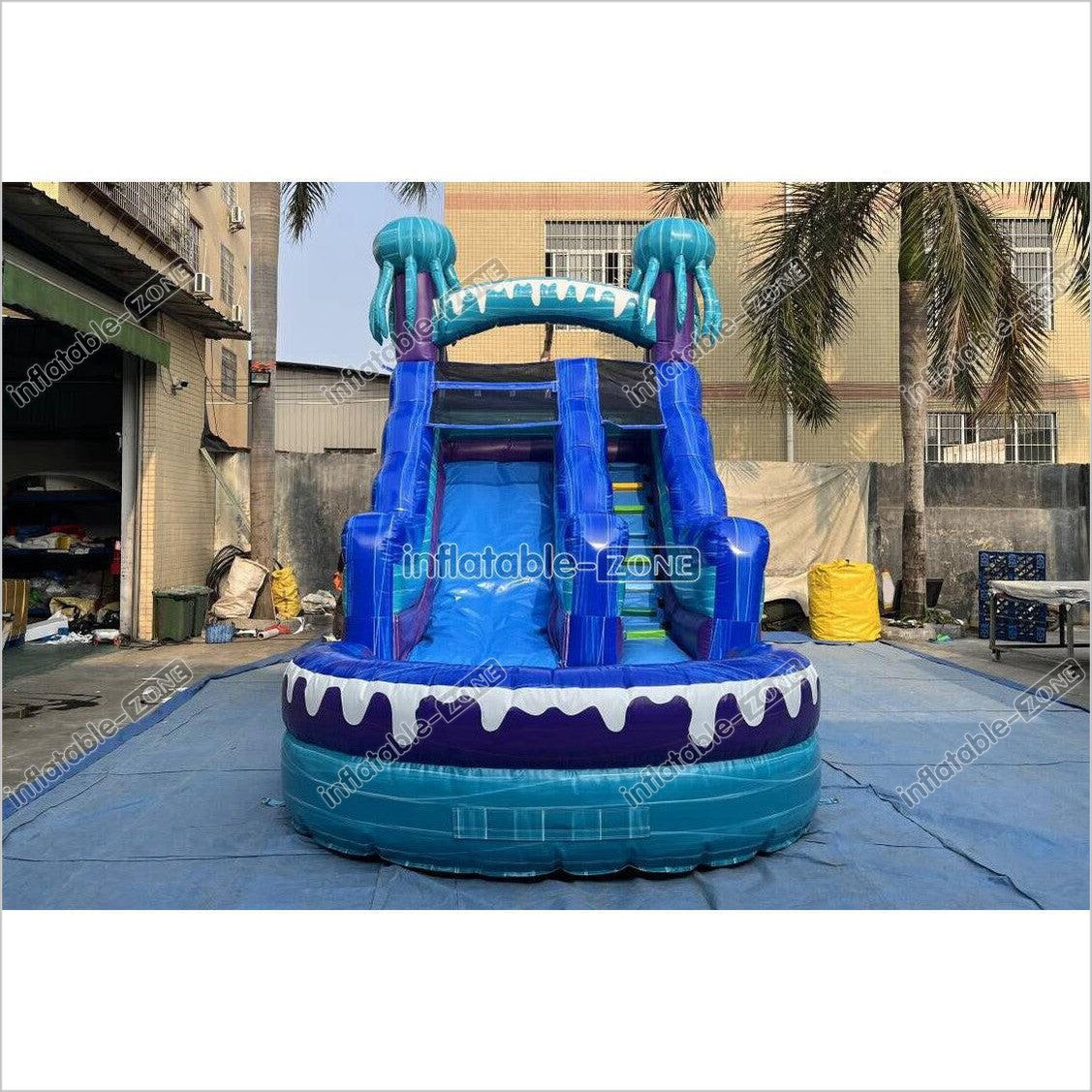 Commercial Inflatable Water Slide Blow Up Jumper Near Me Jellyfish Waterslide For Above Ground Pool - Inflatable-Zone
