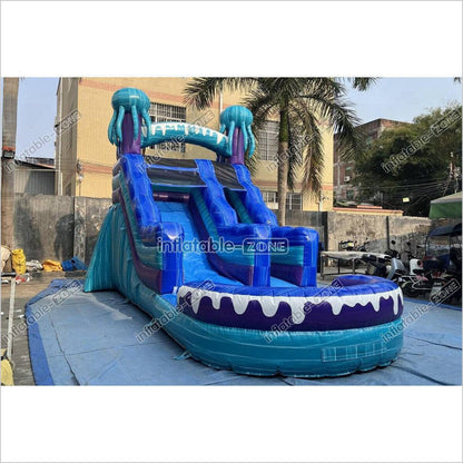 Commercial Inflatable Water Slide Blow Up Jumper Near Me Jellyfish Waterslide For Above Ground Pool - Inflatable-Zone