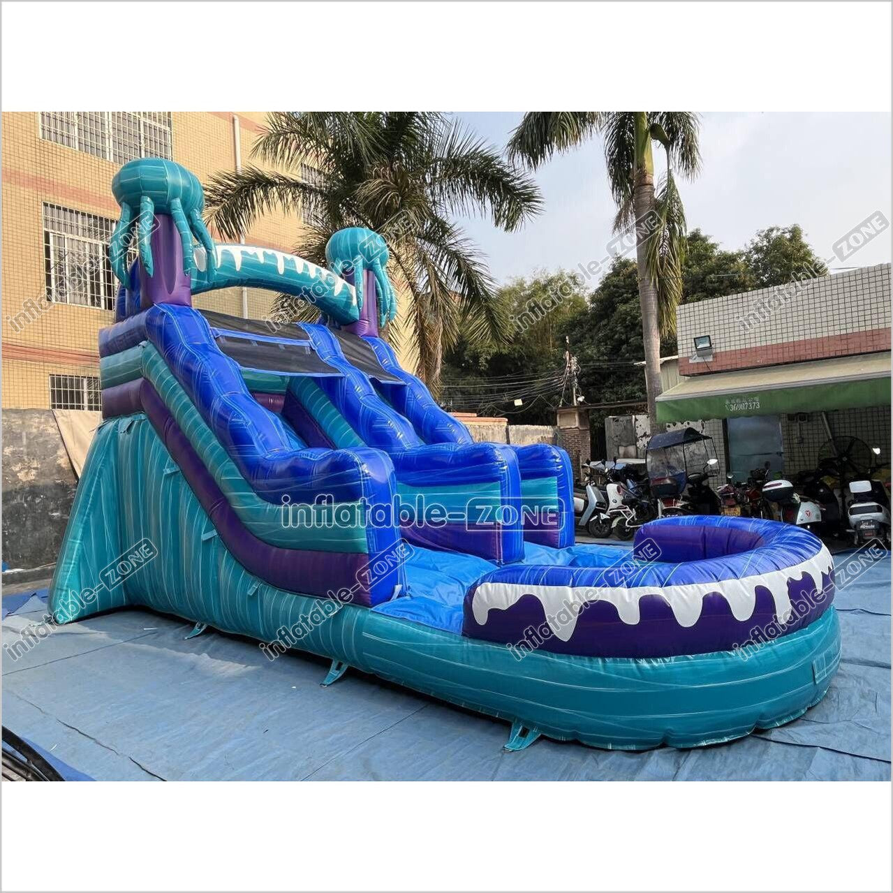 Commercial Inflatable Water Slide Blow Up Jumper Near Me Jellyfish Waterslide For Above Ground Pool - Inflatable-Zone