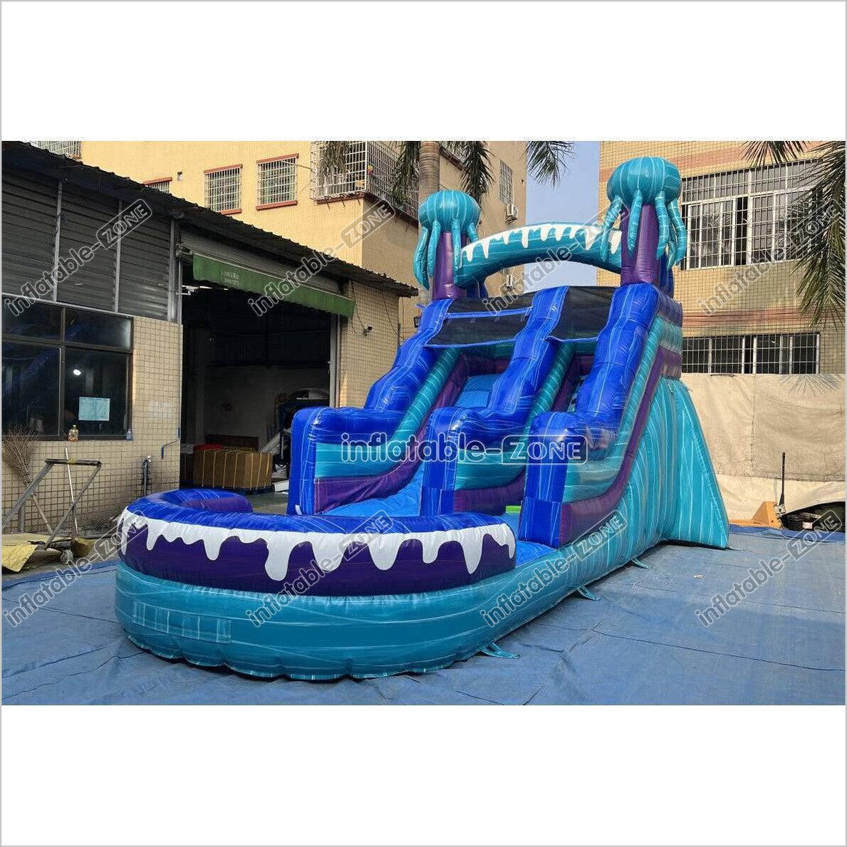 Commercial Inflatable Water Slide Blow Up Jumper Near Me Jellyfish Waterslide For Above Ground Pool - Inflatable-Zone