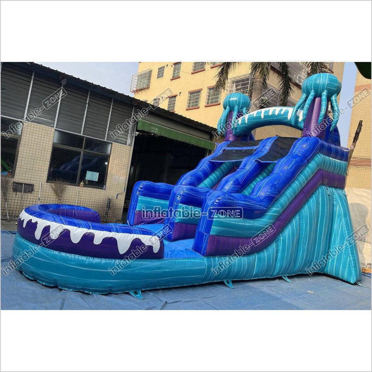 Commercial Inflatable Water Slide Blow Up Jumper Near Me Jellyfish Waterslide For Above Ground Pool - Inflatable-Zone
