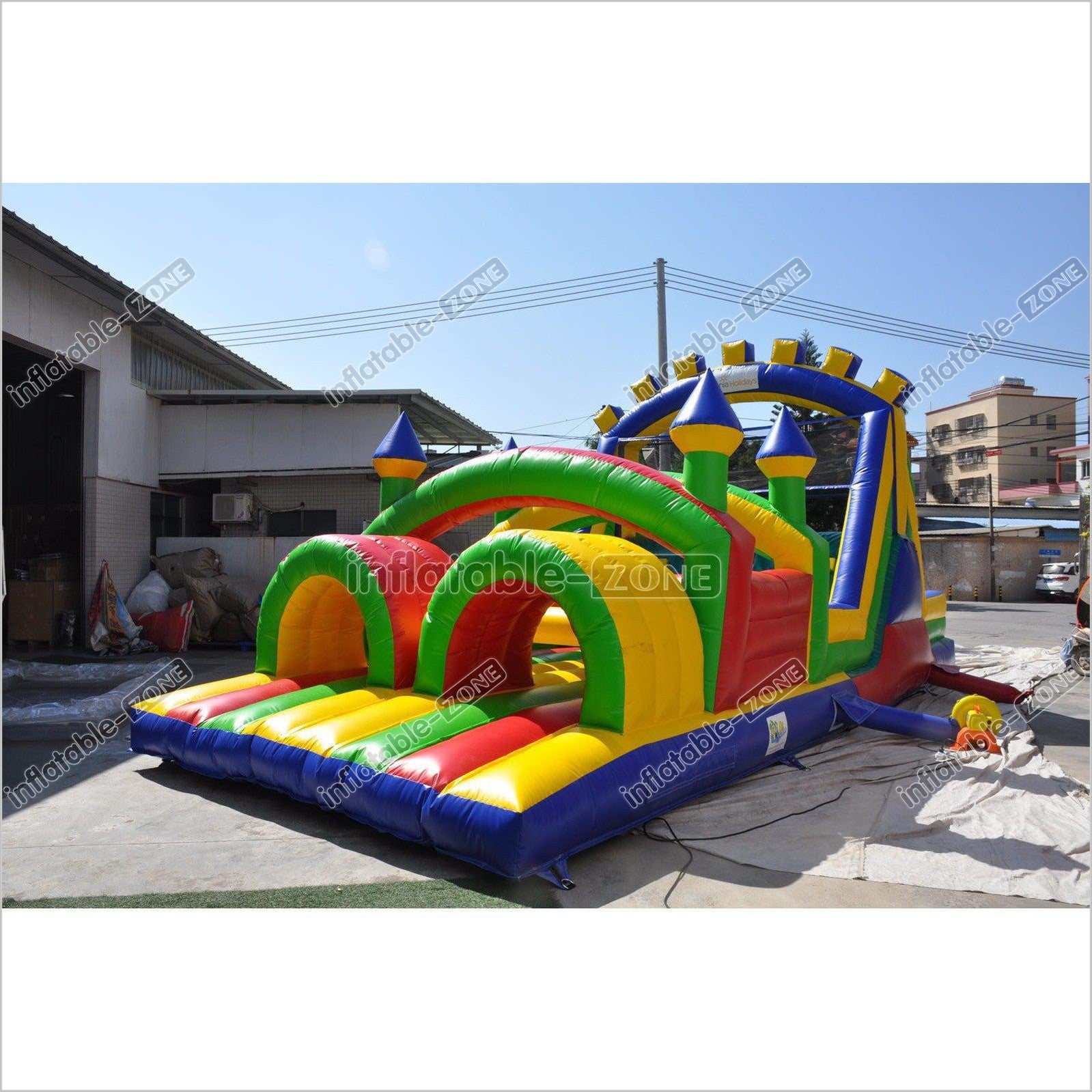 Inflatable Obstacle Course Out Sports Game Race With Obstacles Bounce House - Inflatable-Zone